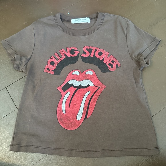 Free People x Daydreamer Rolling Stones Baby Tee - Picture 1 of 4